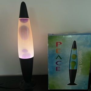 Vintage Lipan Peace Motion Lava Lamp